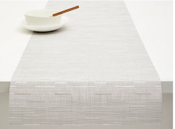 Chilewich Bamboo Table Runner- Moonlight - Lake Effect