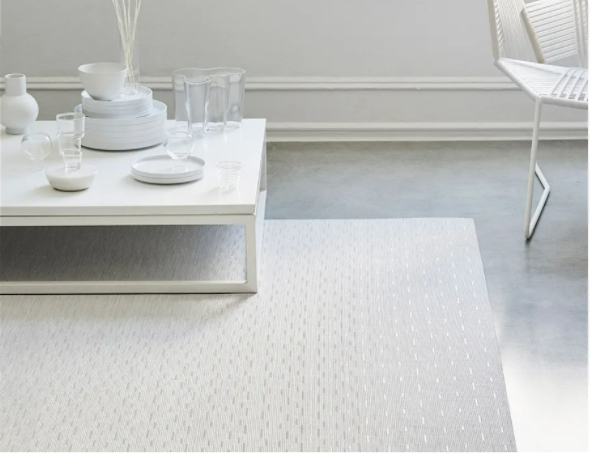 Chilewich Bamboo Woven Floor Mat- Coconut - Lake Effect