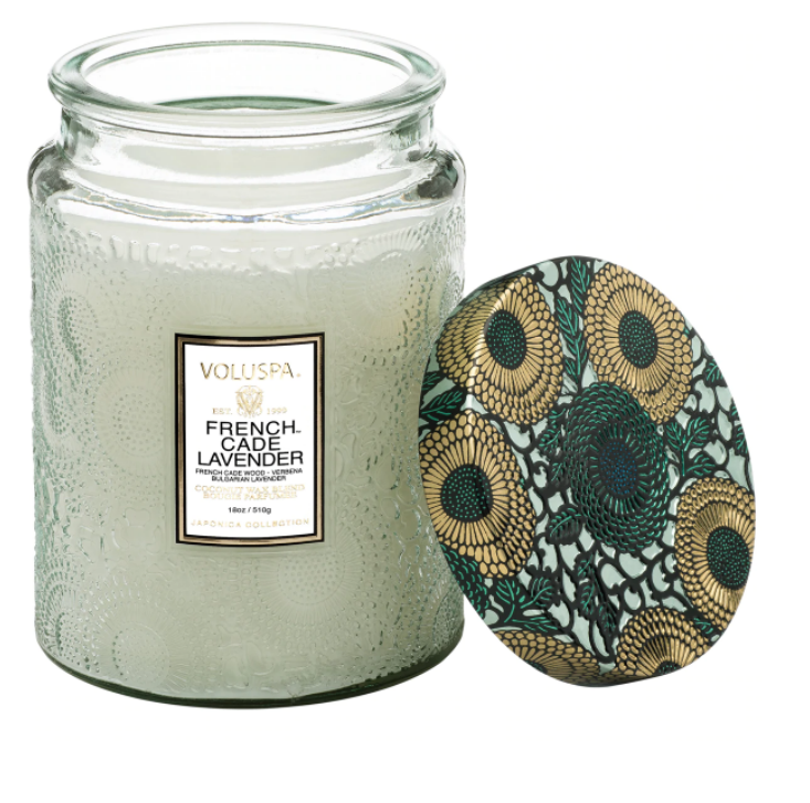 French Cade Large Jar Candle by Voluspa - Lake Effect