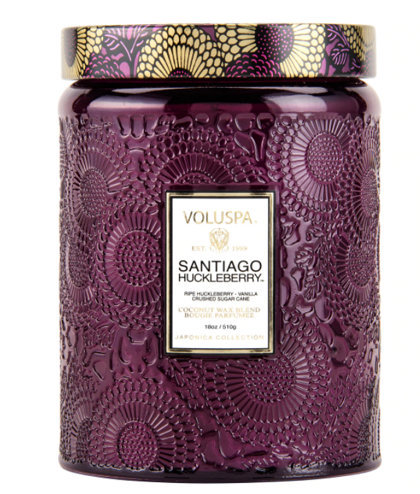 Santiago Huckleberry Large Jar Candle by Voluspa - Lake Effect