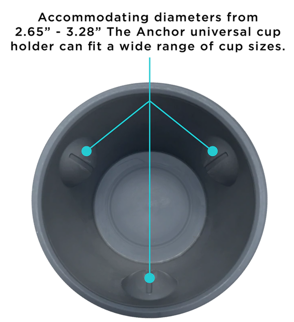 The Anchor Non-Tipping Cup Holder by Toadfish - Lake Effect