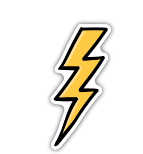 Lightening Bolt Sticker - Lake Effect