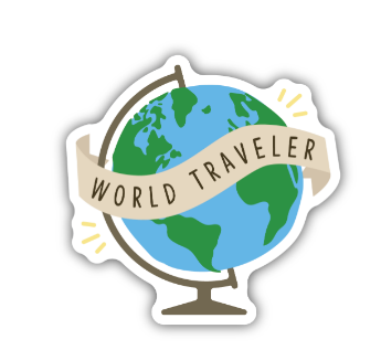 World Traveler Sticker - Lake Effect