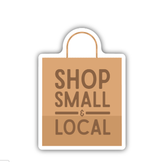 Shop Small & Local Sticker - Lake Effect