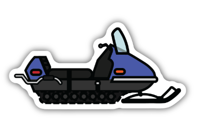 Snowmobile Sticker - Lake Effect