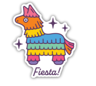 Fiesta Piñata Sticker - Lake Effect
