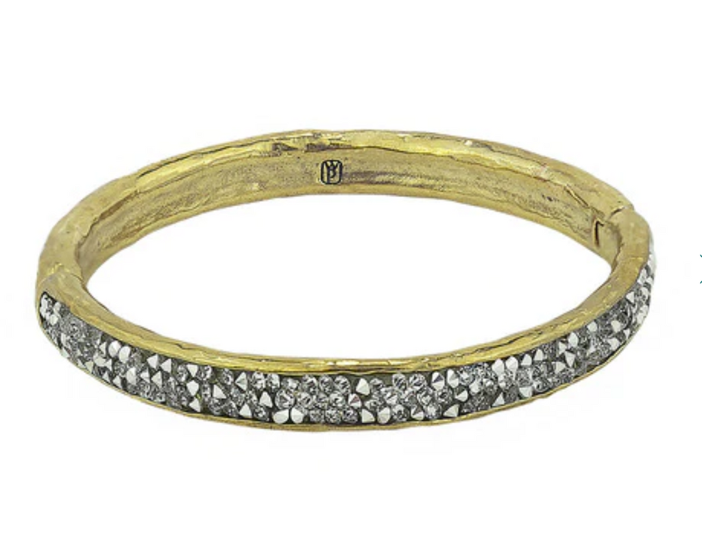 Kristal Hinge Bangle by Waxing Poetic - Lake Effect