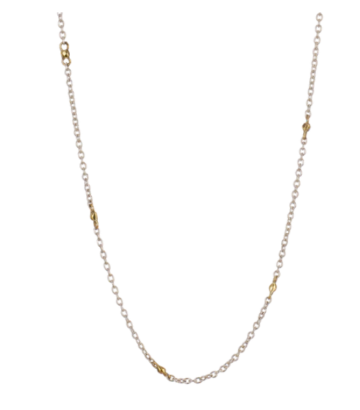 Thin Cable W/ Brass Beads Chain by Waxing Poetic - Lake Effect
