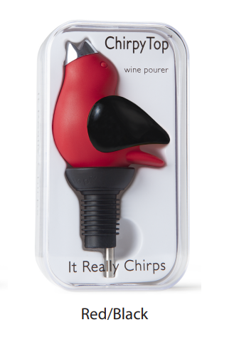 Chirpy Top Wine Pourer by Gurgle Pot - Lake Effect