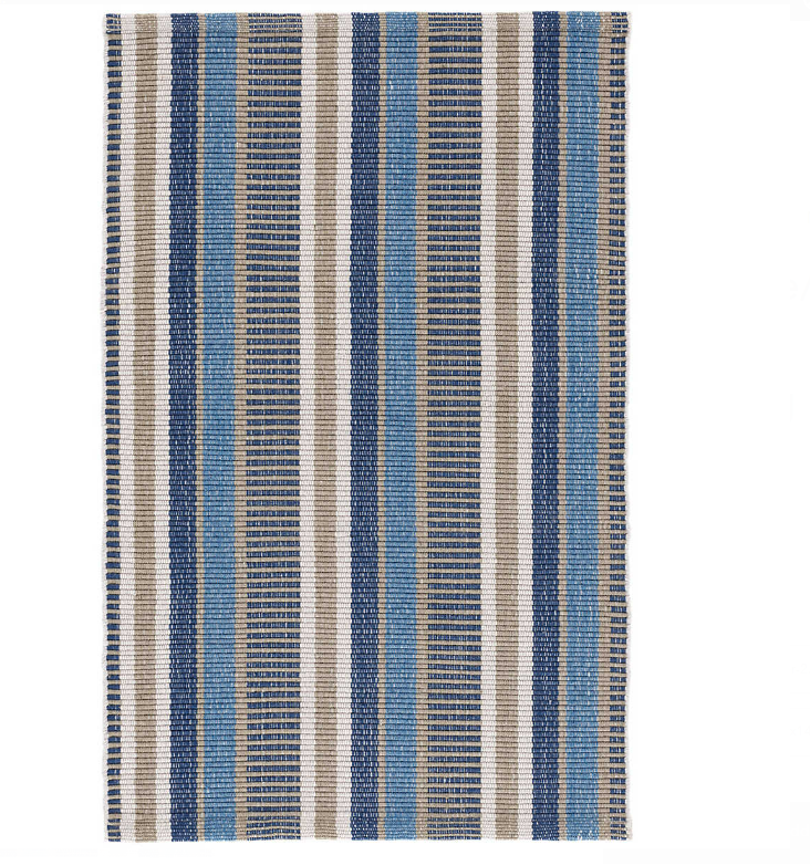 Always Greener In/Out Rug- Blue/Grey by Dash & Albert - Lake Effect