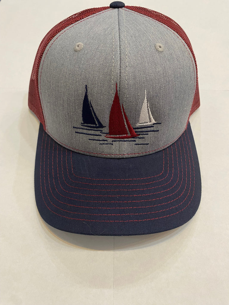 Three Sailboats Trucker Hat - Lake Effect