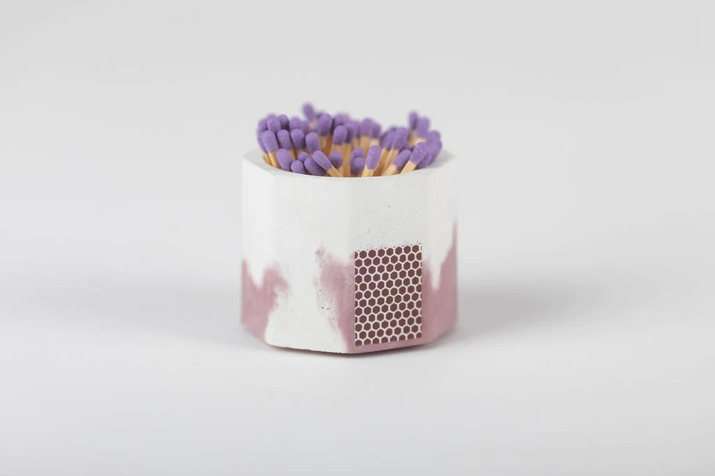 Acai Tie Dye Holder w/ Striker & Lavender Matches - Lake Effect