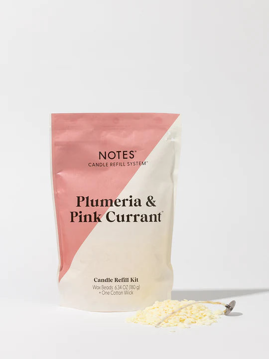 Notes Candle Refill Kits- Plumeria & Pink Currant - Lake Effect