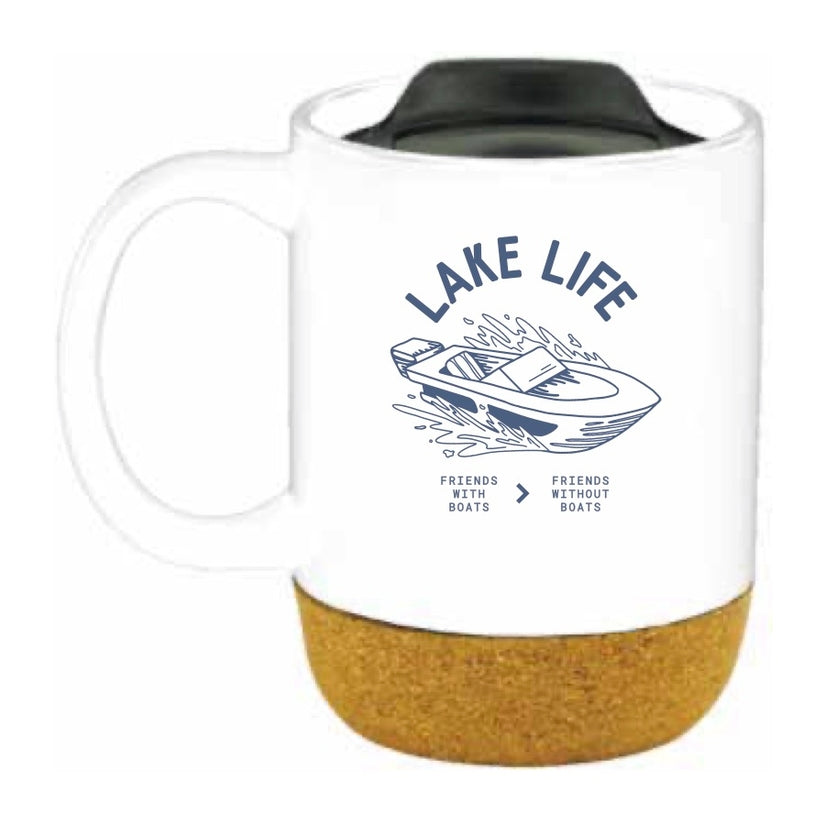 Friends With Boats Corky Coffee Mug - Lake Effect