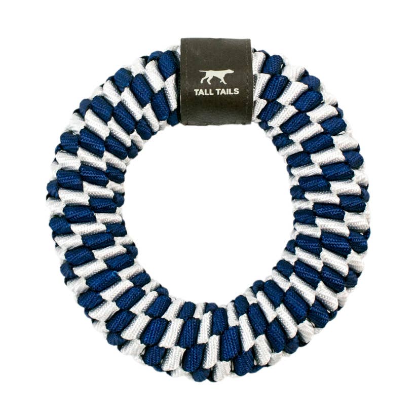 Braided Ring Toy Navy by Tall Tails - Lake Effect