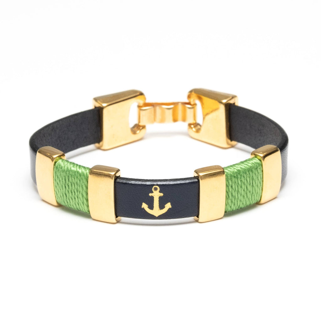 Chatham Bracelet - Navy/Lime/Gold by Allison Cole - Lake Effect