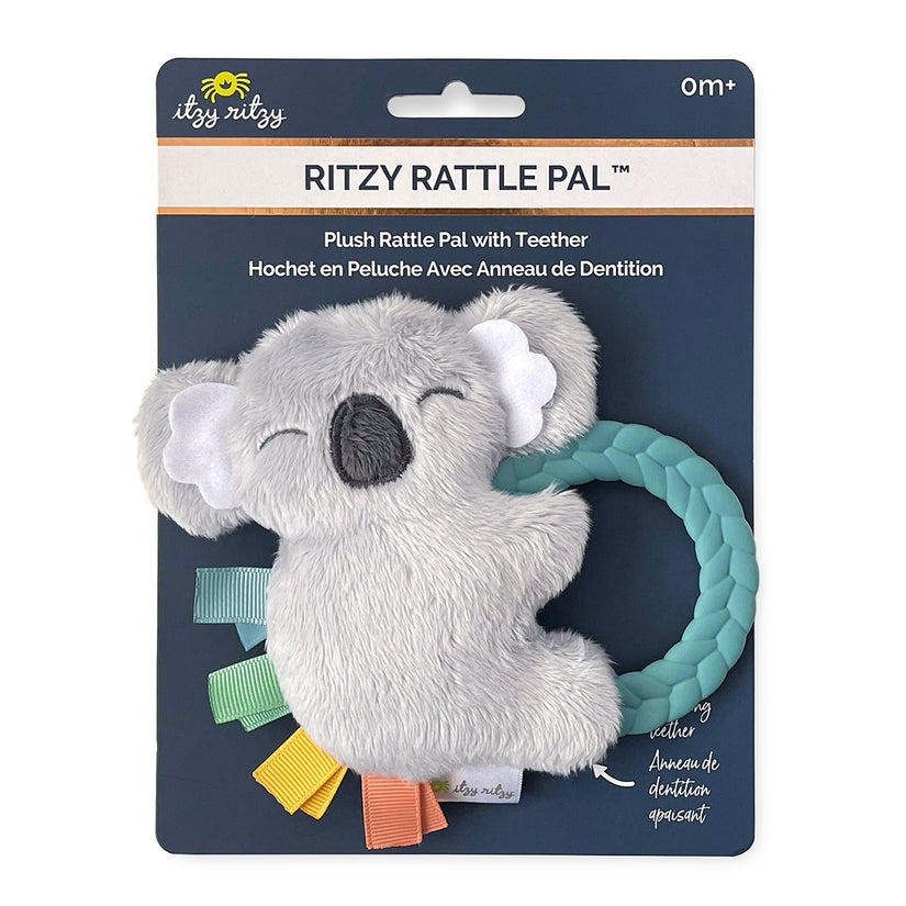 Koala Plush Rattle Pal with Teether - Lake Effect