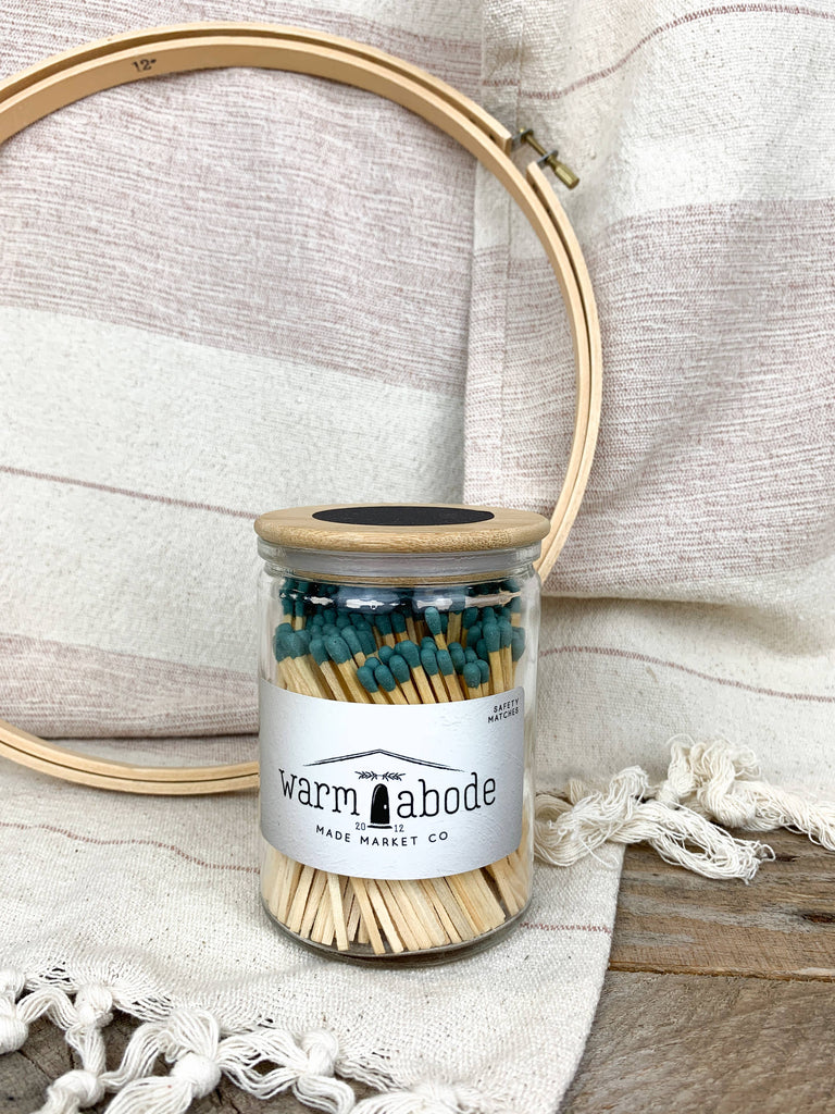 Warm Abode Dark Teal Matches - Lake Effect