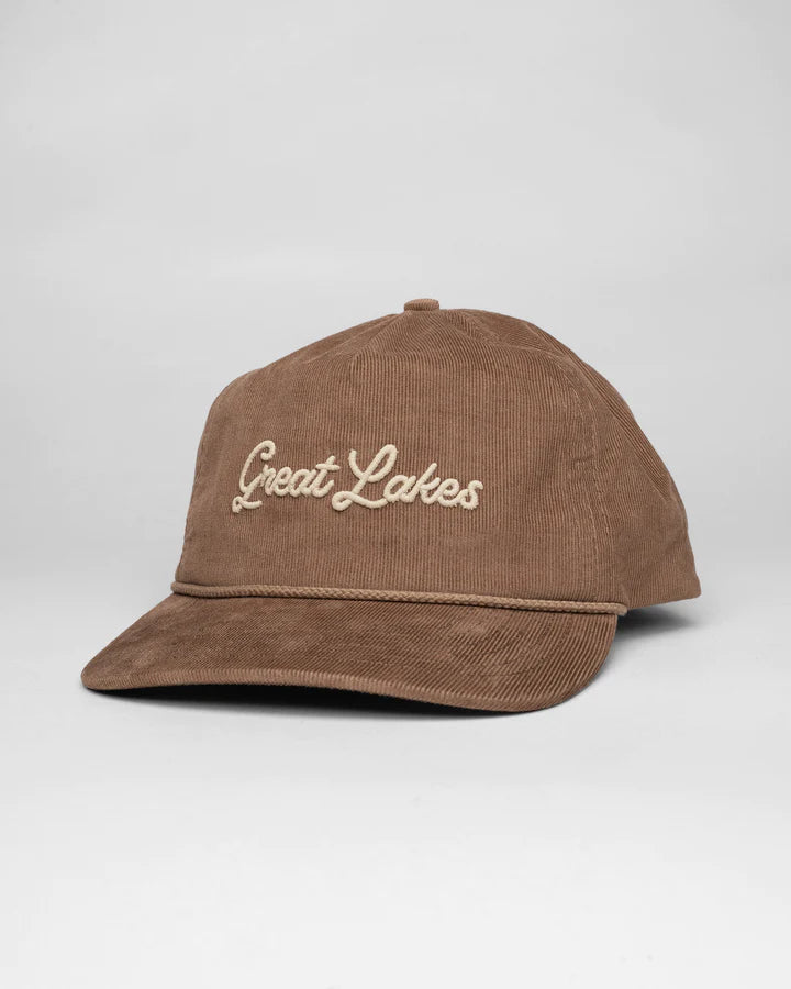 5 Panel Captain's Hat Khaki by Great Lakes Co. - Lake Effect