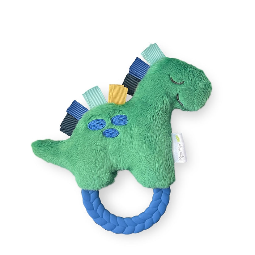 Dino Plush Rattle Pal with Teether - Lake Effect