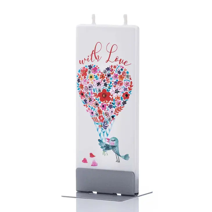Flat Handmade Candle - With Love - Lake Effect