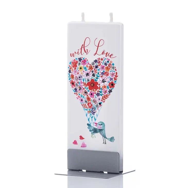 Flat Handmade Candle - With Love - Lake Effect