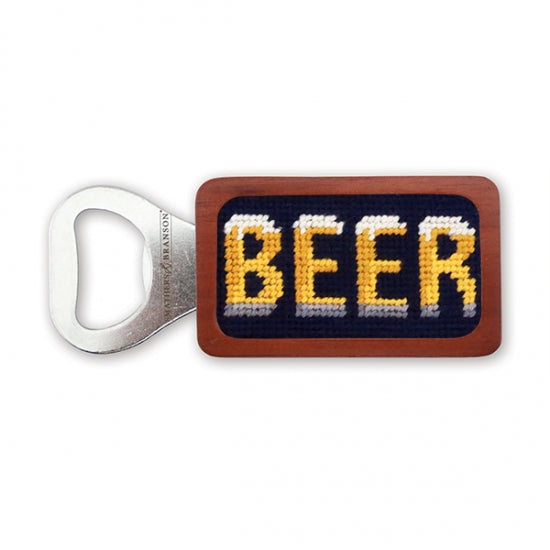 Beer Needlepoint Bottle Opener by Smathers & Branson - Lake Effect