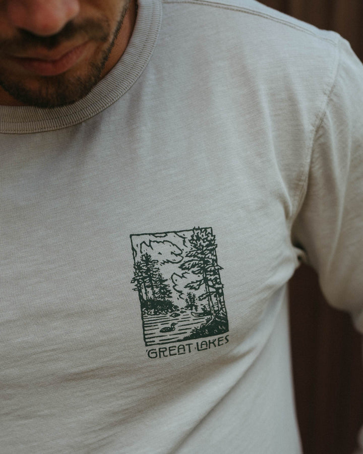 Loon Lake Long Sleeve- Sand by Great Lakes Co - Lake Effect