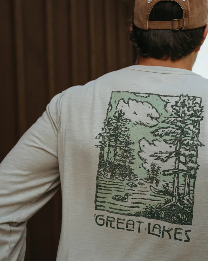 Loon Lake Long Sleeve- Sand by Great Lakes Co - Lake Effect