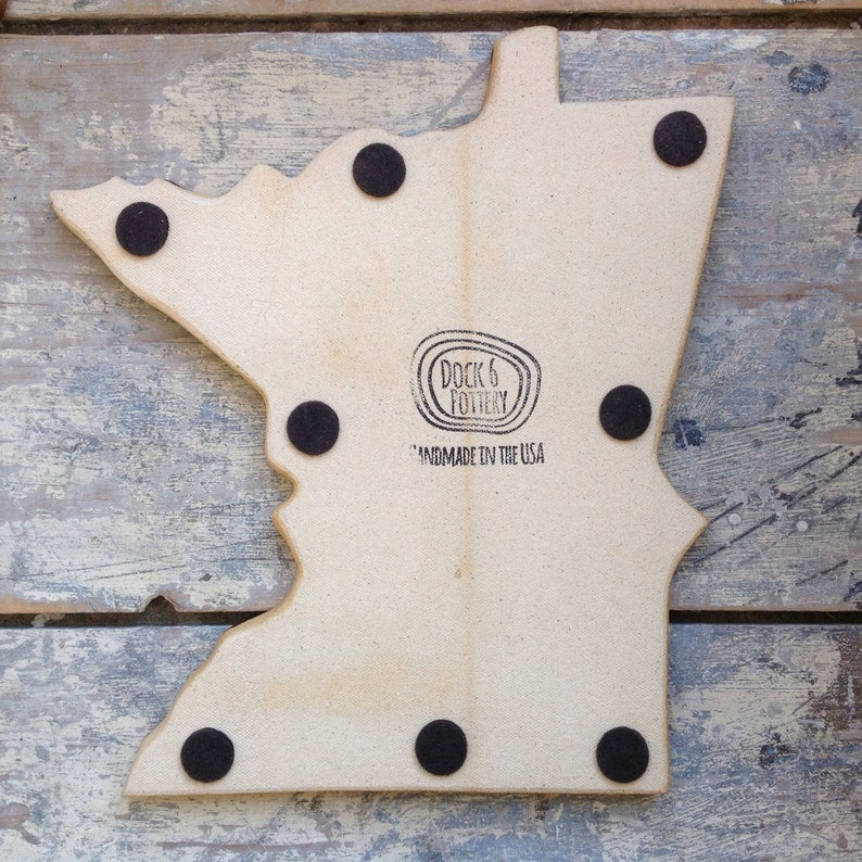 Minnesota Geode Crackle Trivet (assorted colors!) by Dock 6 Pottery - Lake Effect