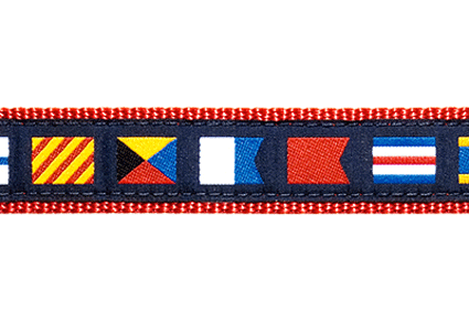 Nautical Flags Dog Collar and/or Leash by Preston - Lake Effect