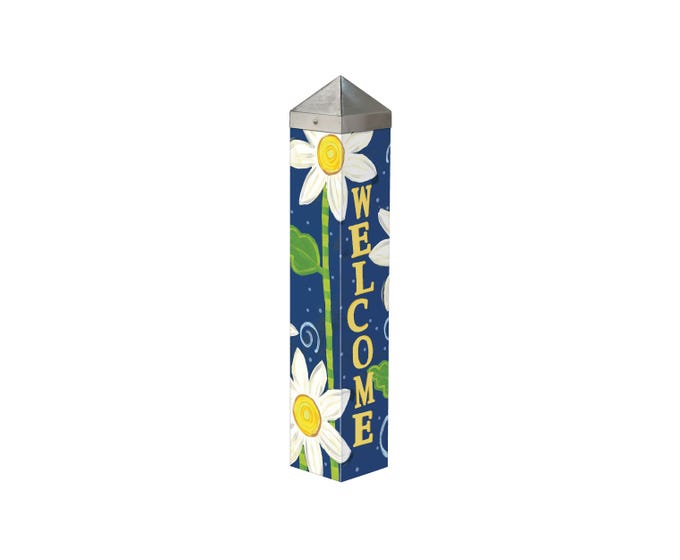 Daisy Blues 20" Art Pole by Studio M - Lake Effect