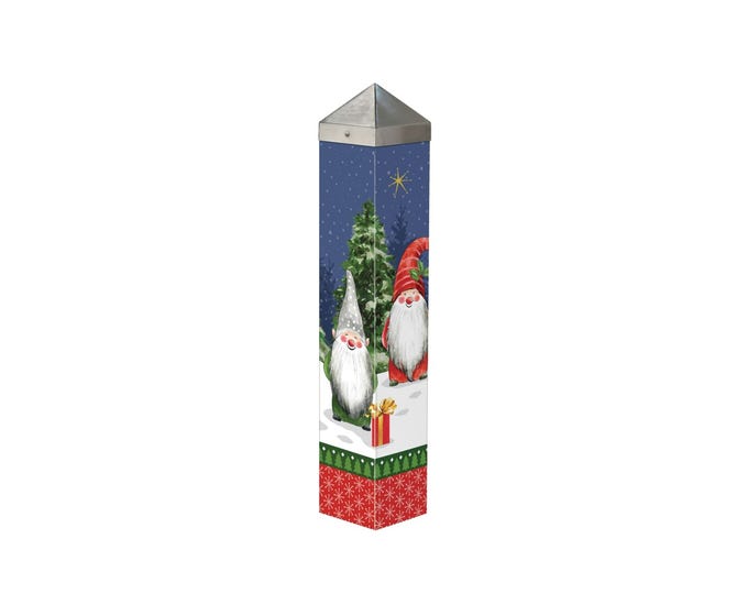 Gnome For Christmas 20" Art Pole by Studio M - Lake Effect
