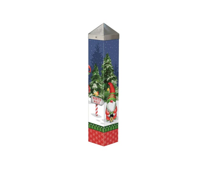 Gnome For Christmas 20" Art Pole by Studio M - Lake Effect