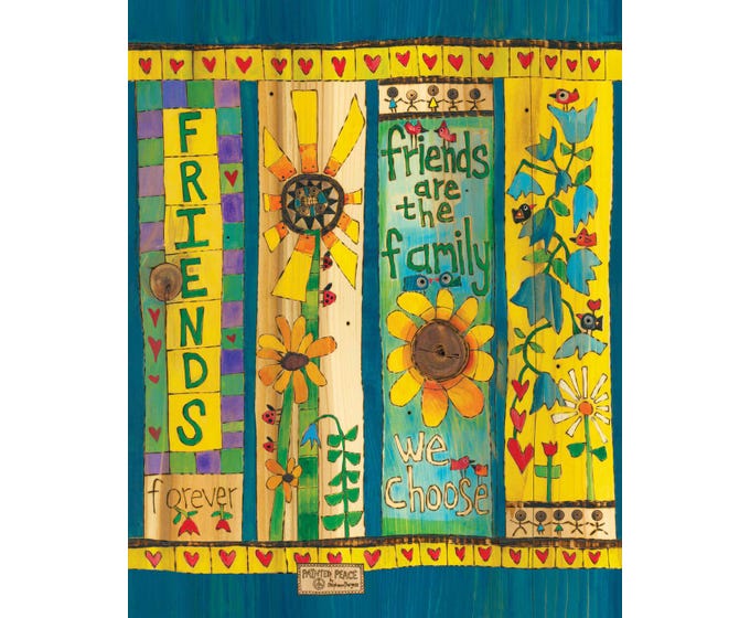 Friends 20" Art Pole by Studio M - Lake Effect