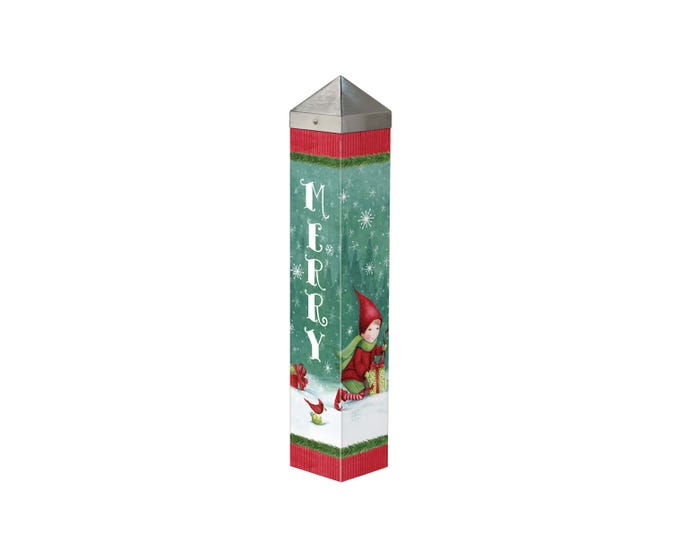 Christmas Elves 20" Art Pole by Studio M - Lake Effect