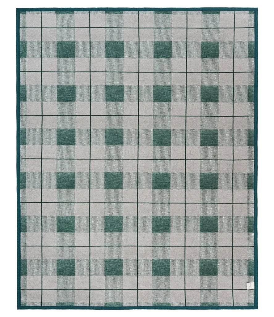 Sea Watch Plaid Green Blanket by ChappyWrap - Lake Effect