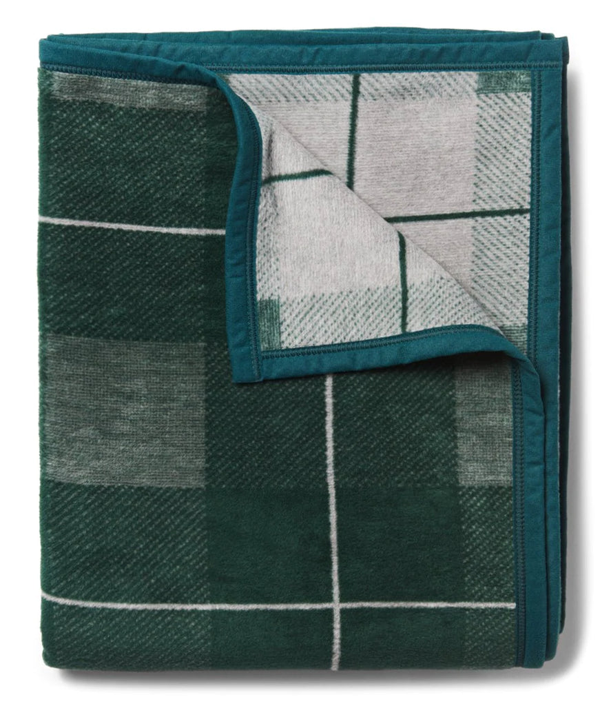 Sea Watch Plaid Green Blanket by ChappyWrap - Lake Effect