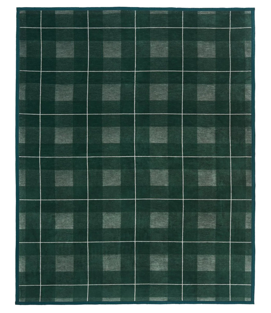 Sea Watch Plaid Green Blanket by ChappyWrap - Lake Effect