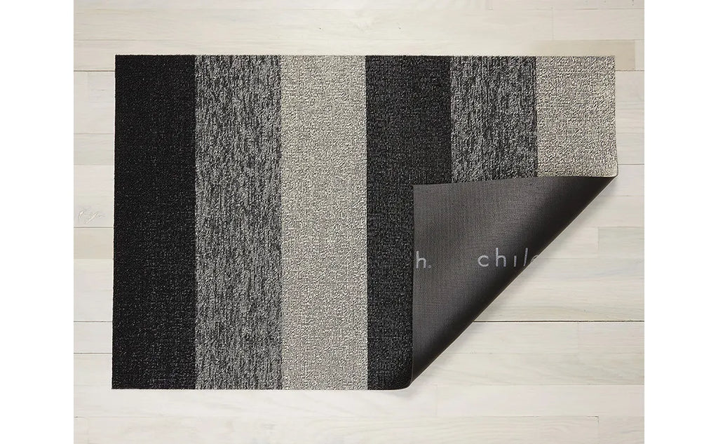 Marbled Stripe Shag Rug- Salt Pepper by Chilewich - Lake Effect