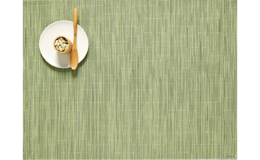 Chilewich Bamboo Rectangle Table Mat- Spring Green - Lake Effect