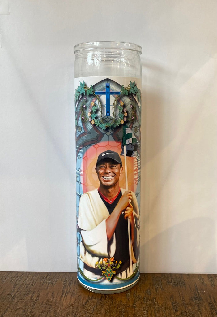Tiger Woods Celebrity Prayer Candle - Lake Effect