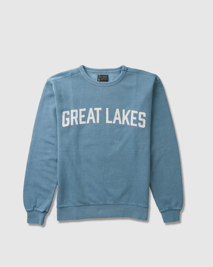 Weathered Crew- Spruce Blue by Great Lakes Co - Lake Effect